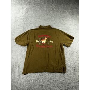 Pacsun Budweiser Shirt Men Large Button Up Short Sleeve Graphic Beer Lightweight